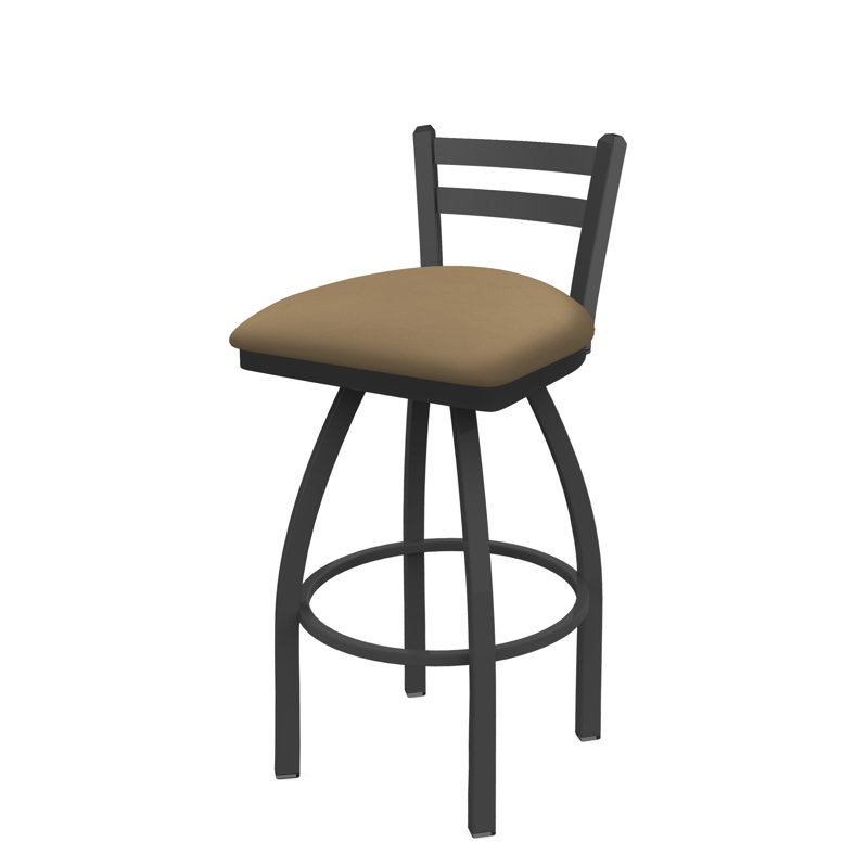 Tabouret de bar et de comptoir 411 Jackie, Vinyle - sable Canter, Étain, Tabouret de bar (assise de 30 po de hauteur)