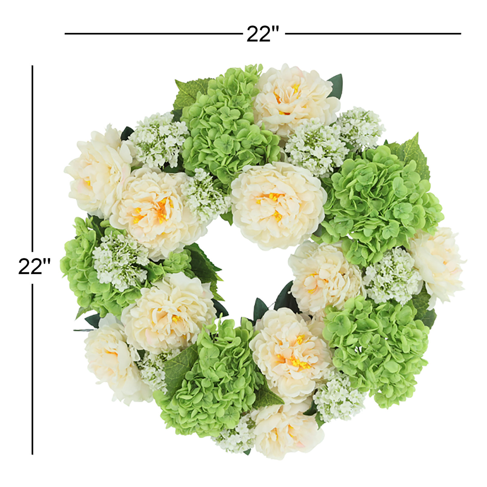 Addison 22" Peony Wreath