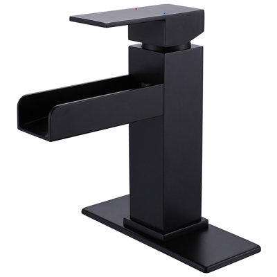 Robinet de lavabo pour salle de bain à poignée simple 7 "H avec casier optionnel