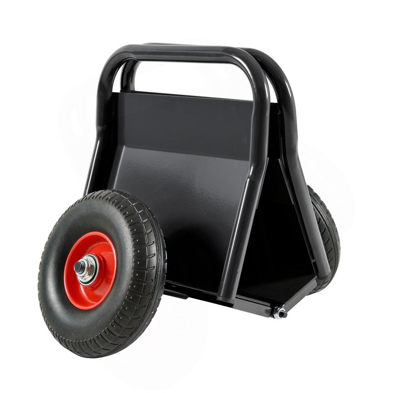 Chariot super robuste à panneau 1000 lb / 2 lb, deux poignées agréables, pneus en caoutchouc solide de 10 po, mouvement tout-terrain pour les panneaux de gypse épais et le matériau de la porte (bleu)