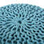 Pouf rond en coton tricoté 20 x 20 Moro-1131037449