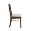  Ensemble de 2 chaises de salle à manger avec dossier à lattes, couleur noyer