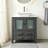 30" Modern Freestanding Bathroom Vanity With Vessel Ceramic Top-277828243