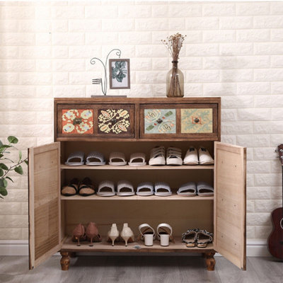Rangement pour chaussures en bois massif