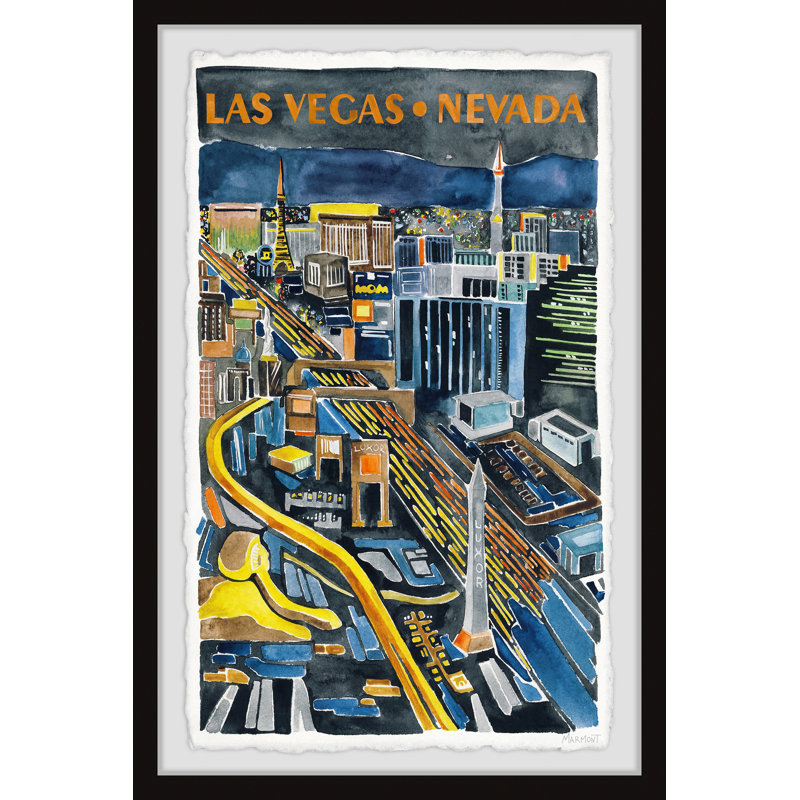 Las Vegas, Nevada - Cadre photo, impressions sur papier, H 45 po x l 30 po x P 1,5 po