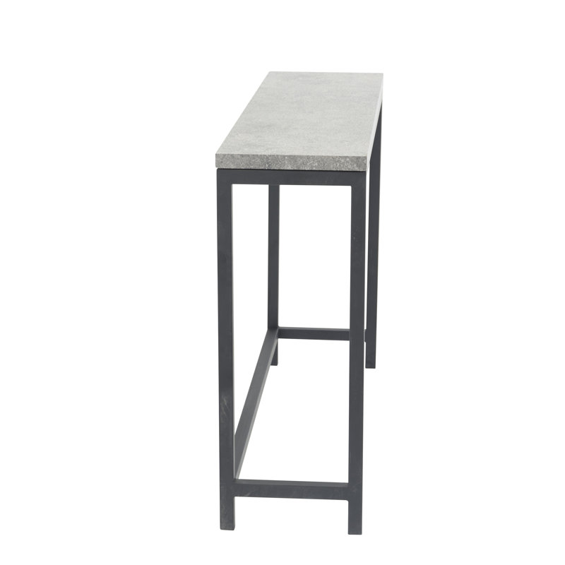 Tommy 110cm Console Table, Grey, Black