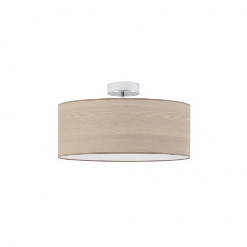 Bisher Fabric Semi Flush Mount, Oat