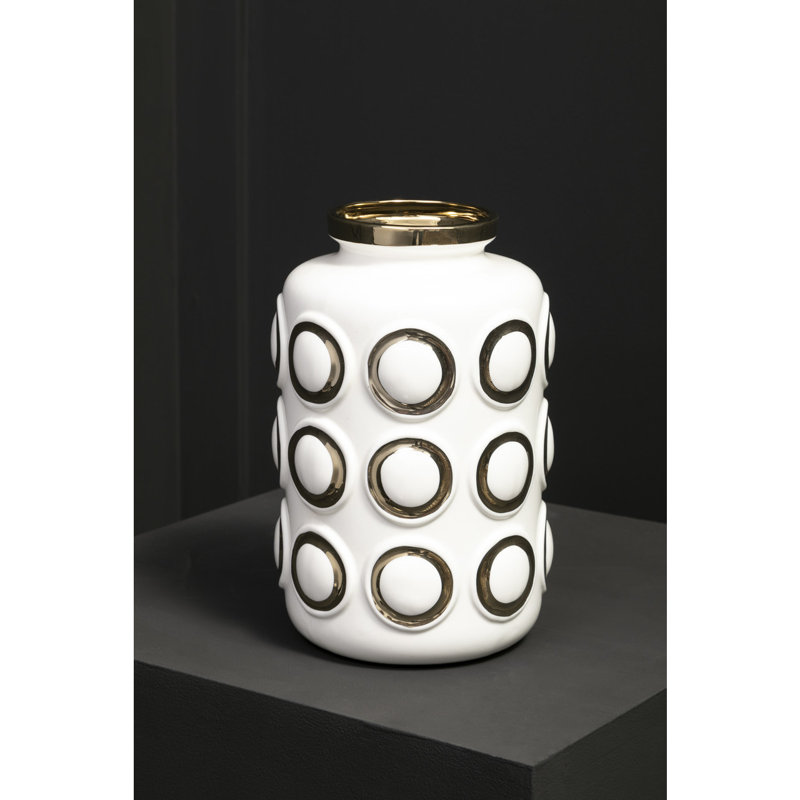 Doretha Cream 28Cm Ceramic Jar, 28" H x 19" W x 19" D