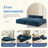 90"Oversized Modular Sectional Sofa,Fully Compressed,Spacious Foam-Filled Sofa Bed for Living Room,elderly - friendly design,2 PC Free Combination,No Assembly Required,3 Colours-894664972