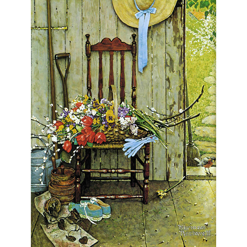 Fleurs printanières, H 24 po x l 18 po