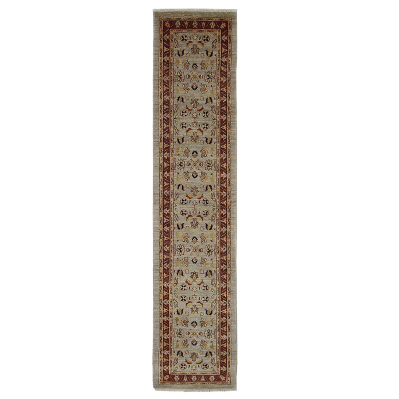 Davey Hand Knotted 3x12 Bone Runner
