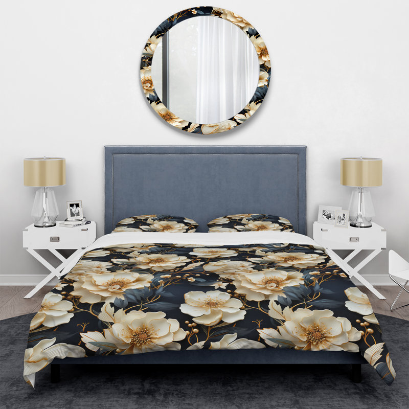 Ensemble de housse de couette Boho Victorian Fusion Victorian, Housse de couette simple + 1 taie décorative stan