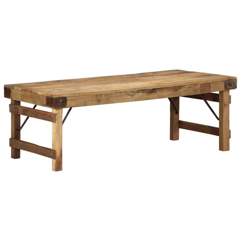 Coffee Table Solid Reclaim Wood Reclaimed Living Room Accent Home, 40" H x 110" W x 55" L