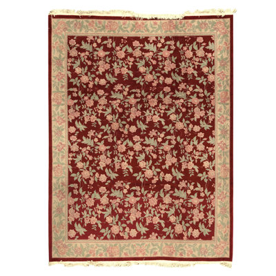 Tapis rectangulaire noué à la main