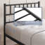 Minimalist Metal Bed Frame with Slatted Headboard-1926513659-1976563633