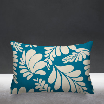  Floral Outdoor Rectangular Pillow Cover & Insert