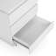Haeli 50cm W Stainless Steel Bedside Table