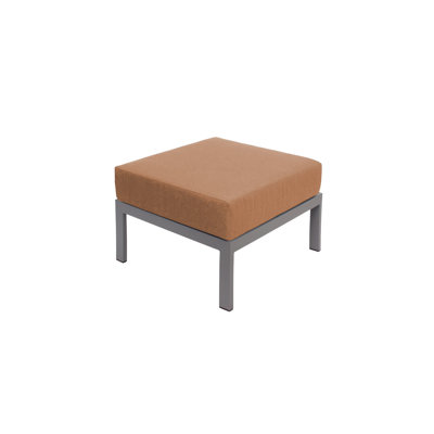 Belmar Upholstered Outdoor Ottoman with Sunbrella® Cushion