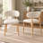 Bosvilt PU Leather Dining Chairs with Solid Wood Legs