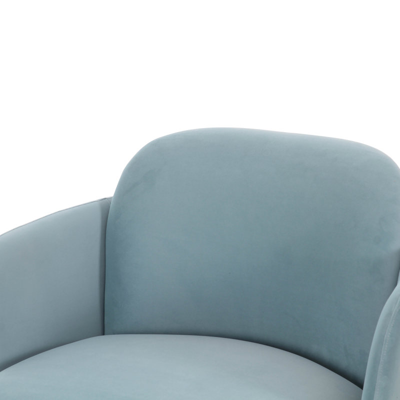 Chaise pivotante Solange, Bleu