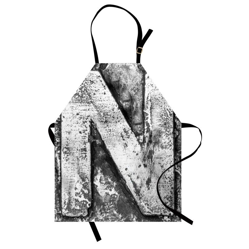 No Pattern Bib Apron, N