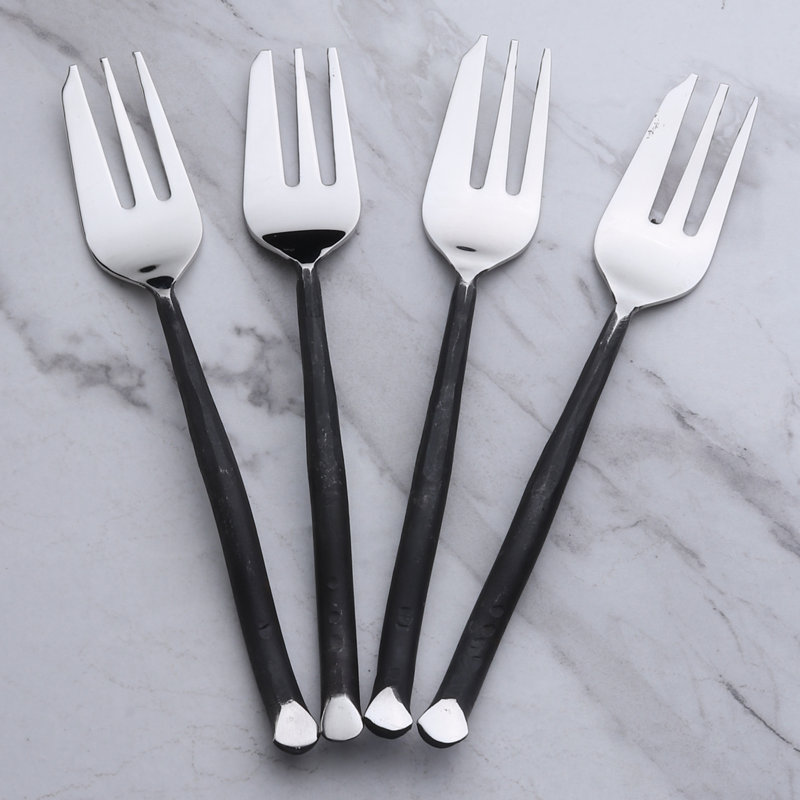 Shirleyan Inox Artisans Twig Pastry Forks 4 Pc. Set