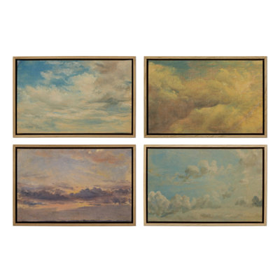 Cloud Study Set Of 4 Set by John Constable