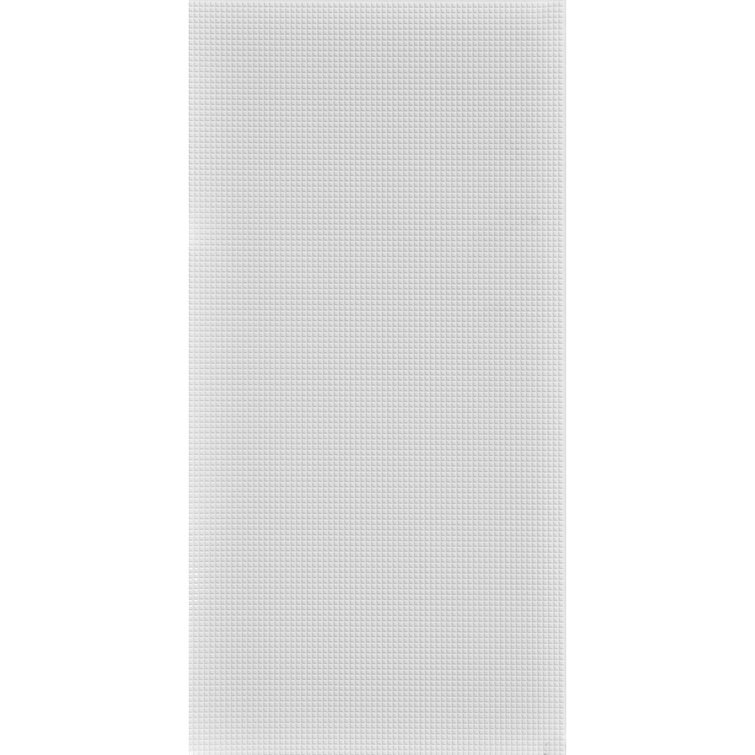 Square 5 MirroFlex 4ft. x 8ft. PVC Glue up 3D Wall Panels - Gloss White (32 sq.ft./sheet)