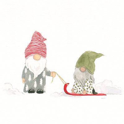 Winter Gnomes III by Jenaya Jackson - Wrapped Canvas Print