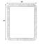 Cora 44 in. W x 36 in. H Rectangular Burl Wall Mirror