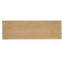 Console 48 po à 2 niveaux en bois naturel, pieds fuselés sculptés, style maison de campagne rustique