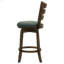 Chaise de bar pivotante en bois