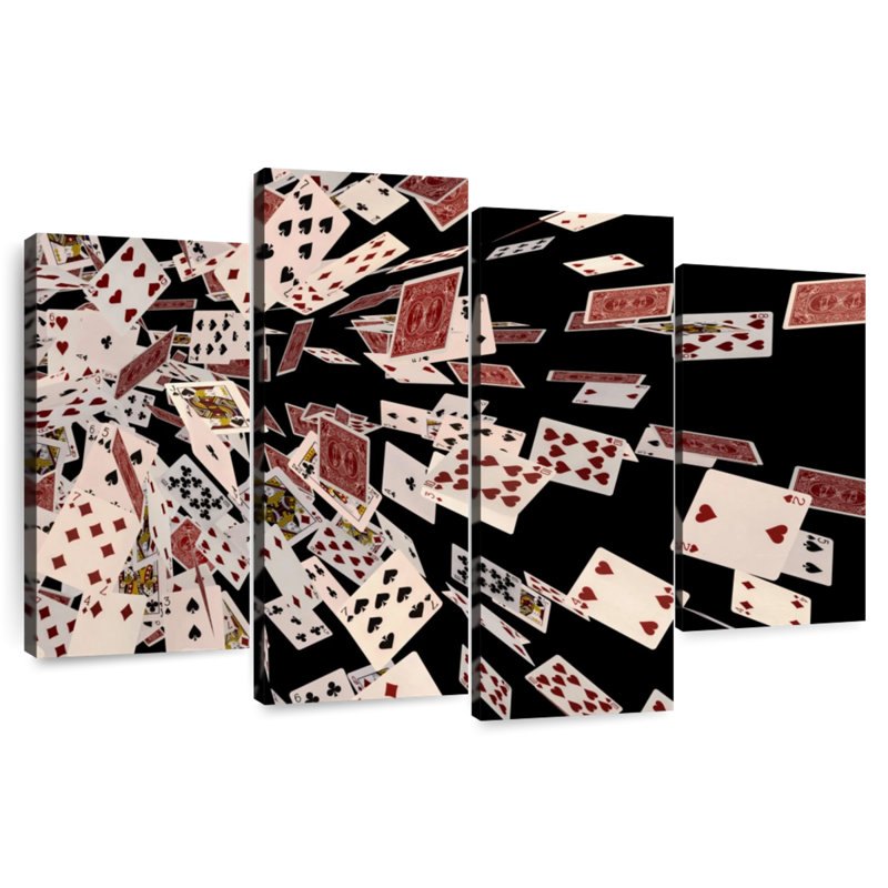 Senne Flying Playing Cards, 42'' H x 68'' W