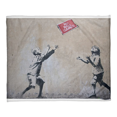 Banksy Sewn Throw Blanket