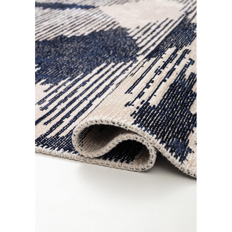 Abstract Geometric Contemporary Area Rug, Rectangle 9' x 12'