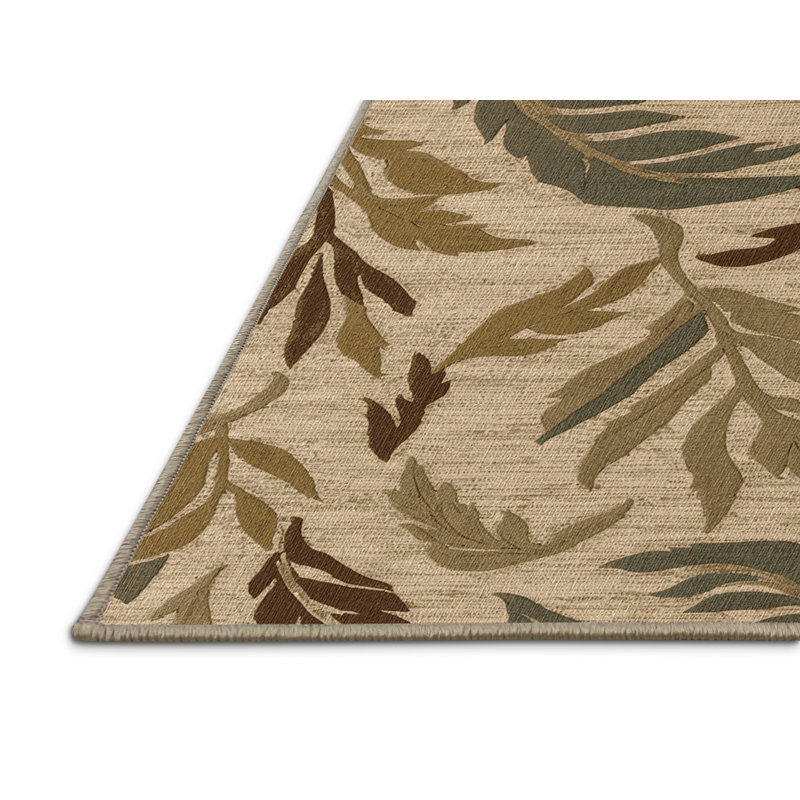  Tapis hawaïen lavable simplifié Botanicals, Carré 7 pi