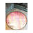 Round Pink Ethnic Detailed Woven Base Modern Decorative Machine Washable Rug-864028042