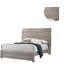 Bois chambre à coucher 1pc grand lit couleur grise cadre de lit papier stratifié mobilier simple moderne-2088095990