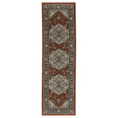 Tapis rouge / bleu Hovis