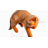 Snoozing Sleeping Cat Suar Wood Sculpture