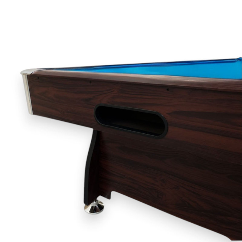 Table de billard avec feutre professionnel, retour de balle automatique et accessoires de billard complet, Bleu