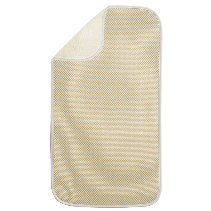 Tapis de cuisine d’intérieur seulement iDry, Rectangle 9 po x 1 pi 6 po, Blé / ivoire