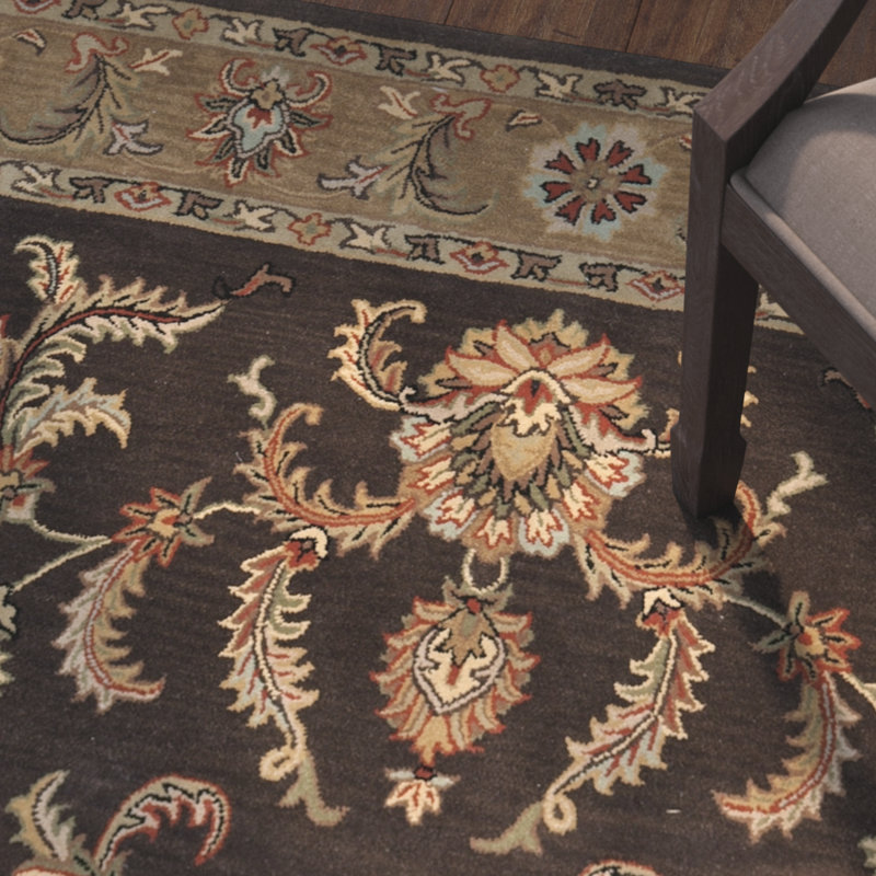 Meriden Hand Tufted Wool Oriental Rug, Rectangle 5' x 8'