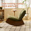 Chaise berçante confortable, fauteuil coulissant rembourré de haute qualité, structure en bois massif, parfaite pour une chaise de lecture d'appoint à réglages multiples pour la chambre à coucher, le salon-653432058