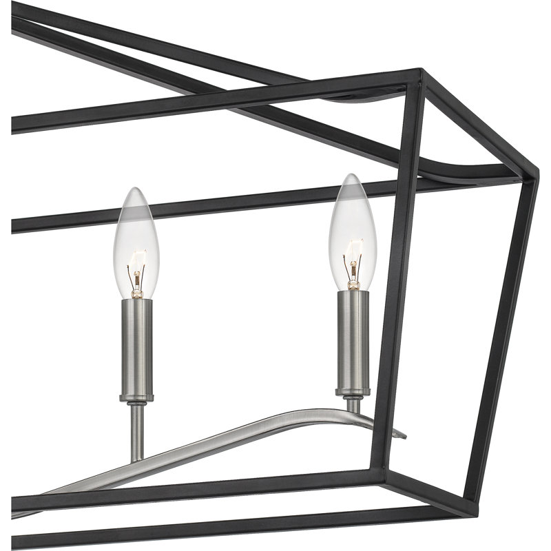 Luminaire suspendu linéaire à 6 lumières