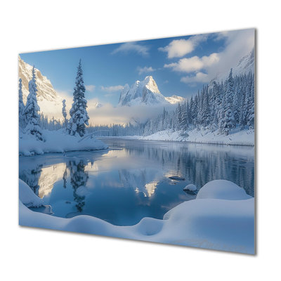 Chavira - art mural paysage d'hiver