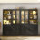 Bibliothèque standard H 71 po x l 94,4 po avec portes en verre trempé et lumières DEL (2a + 2b)