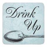 Let''s Eat Cork Coasters - Set Of 4