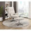 Fauteuil d'appoint pivotant avec repose-pieds Upholstery-1510134190