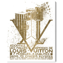 Fairchild Paris - Louis Vuitton Logo Drip - Canvas Wall Art 30 x 30 - Bed  Bath & Beyond - 32627860